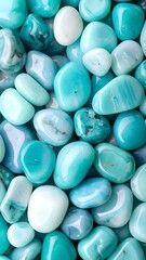 Close-up turquoise stones