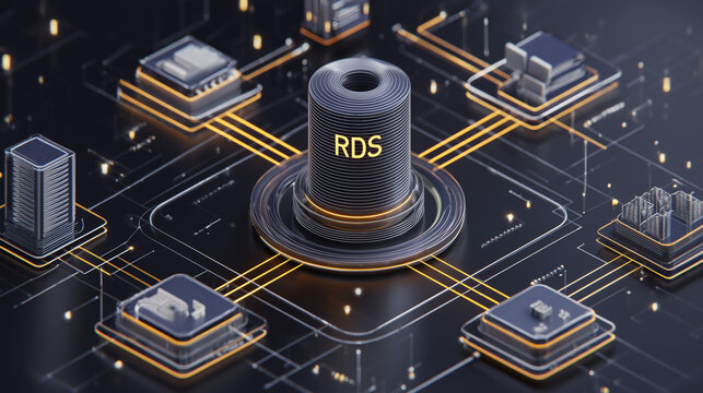 AWS RDS Database Hybrid Cloud Infrastructure Visualization