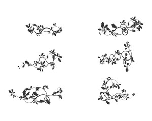 Beautiful oak weaving patterns with floral element