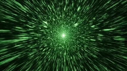 Dynamic green light streaks creating an abstract tunnel effect symbolizing highspeed data transfer futuristic technology digital communication or a journey through hyperspace perfect for backgrounds . - Powered by Adobe
