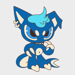 Cute cartoon bunny. Funny character. Cartoon character design.