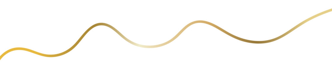 gold line, bronze line, Abstract 3d render, line aesthetic , golden line on transparent background.