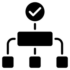 Obraz premium Workflow Success Icon Element For Design