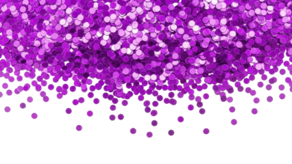 Falling Purple Confetti on a Transparent Background PNG Image