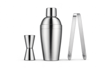 Bartending Tools: Cocktail Shaker Set with Transparent Background Here