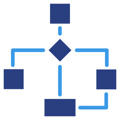 Fototapeta premium Process Flow Icon Element For Design