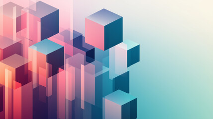 isometric cube background for business slides. Professional visual