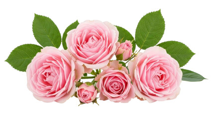 Roses Bouquet Arrangement Isolated on Transparent PNG File