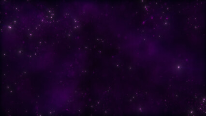 Fototapeta premium Deep blue cosmic dust with tiny glowing particles, creating a calm and infinite space background with soft star-like lights