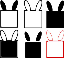 Gift Box with Rabbit Ears Sets