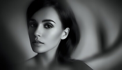 Fototapeta premium elegance in the shadows, restraint in black. Refined elegance.