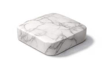 Marble Stone Block on Transparent Background for Product Mockups etc.