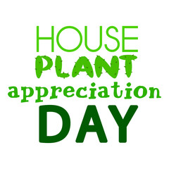Fototapeta premium House Plant Appreciation Day with Cactus letters