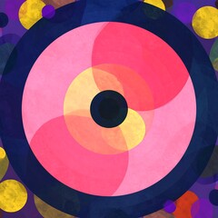 Vibrant abstract circular design
