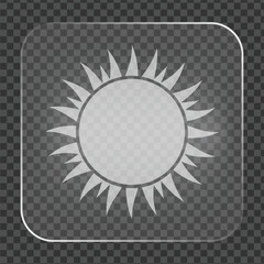 Sun Icon Design Element Bright Radiance Symbol Vector Graphic