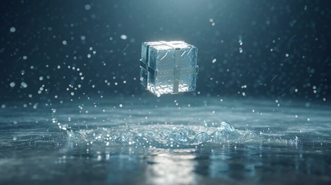 Loop-ready animation of a product dropping from above into the exact center frame and freezing on impact. Smooth physics, clean composition, ideal for ads, reels, and product reveals.
