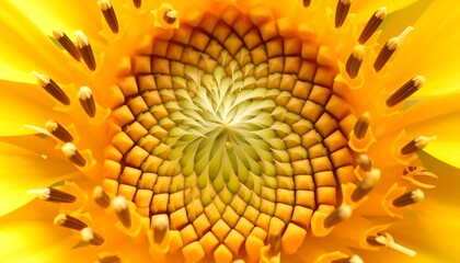 Sunflower center detail