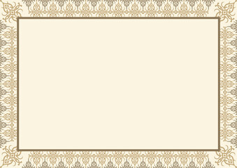 Blank certificate design template 