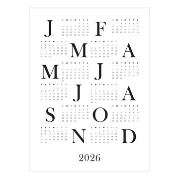 CALENDAR 2026