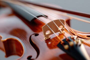 Closeup photo of beautiful violin