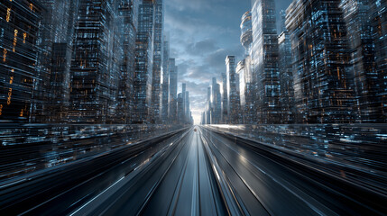 Dynamic visualization of artificial intelligence concepts, showcasing data analytics and technology integration for enhanced business intelligence and future innovations. Cipher