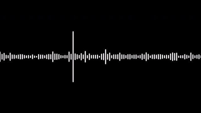 Abstract animation of colorful sound wave equalizer. Animation. Audio spectrum simulation for music, computer calculating, futuristic, ads, animation.
