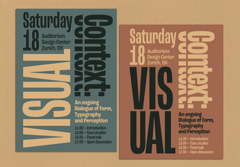 Brutalist Text Art Poster Layout