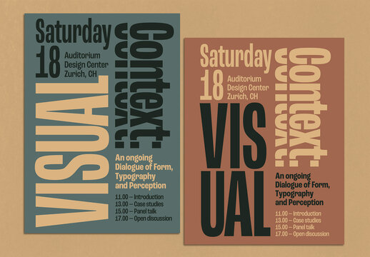 Brutalist Text Art Poster Layout