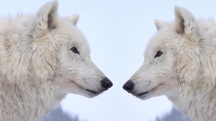 two polar wolves on the silver screen