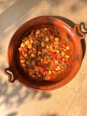 Christmas Salted Cod in a pot