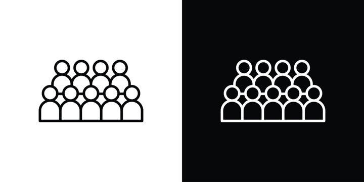 Population icons for UI elements. High-quality vector illustration.