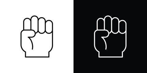 Rebellion icons for UI elements. High-quality vector illustration.