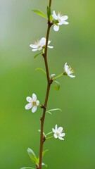 Blooming branch in spring