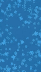 Vibrant Blue Digital Background with Scattered Snowflakes, Perfect for Winter Holiday Designs and Seasonal Promotions