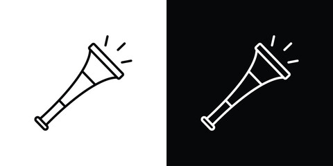 Vuvuzela icons for UI elements. High-quality vector illustration.