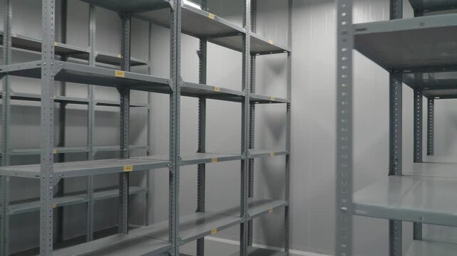 Racks de almacenamiento en almac&eacute;n industrial