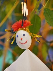 Fr&ouml;hliches M&auml;dchen als Puppe selbstgemacht