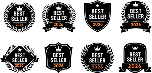 Obraz premium Best seller badge Set for Business Awards