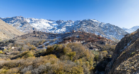 traditional berber village in the Atlas mountains