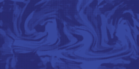 Dots halftone blue color pattern gradient texture with technology digital background. Dots pop art comics with summer background.