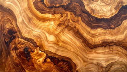 Abstract cross section of brown and orange marble stone with rich flowing veins. Warm onyx texture background for luxury interior design, tiles, countertops and branding mockups.