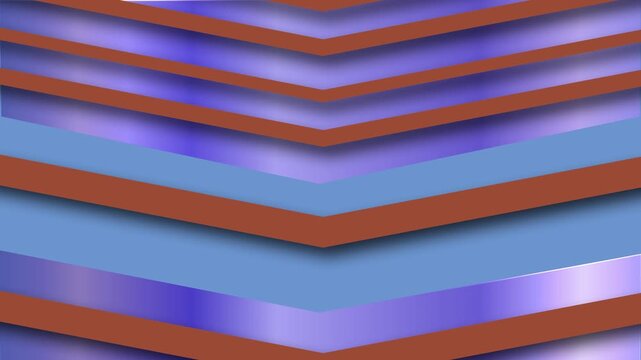 Animated motion background with an abstract art nouveau style chevron pattern colourful wallpaper or backdrop element suitable for a game show or lifestyle entertainment 4K