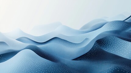 soft blue gradient background with snow-like dots