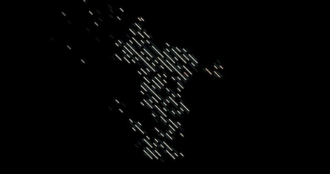 Diagonal Slide Transition Forms Mayotte Map Silhouette