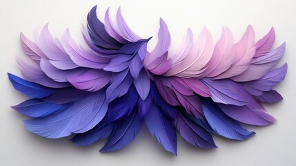 violet gradient with minimalistic feathered edges