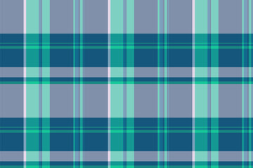 Fototapeta premium Classic plaid pattern featuring harmonious blues and greens. Seamless texture ideal for backgrounds, textiles, and stylish designs. Versatile and modern.