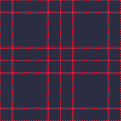 Fototapeta premium Oktoberfest background pattern seamless, checker tartan texture check. Baby vector plaid fabric textile in red and dark colors.