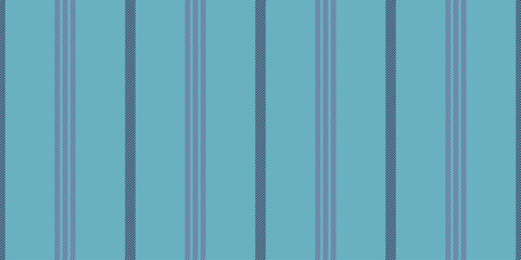 Fototapeta premium Native lines seamless background, ceremony fabric vector textile. Suit texture stripe vertical pattern in cyan and indigo colors.