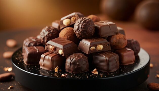 Extreme Close-Up of Colorful Candies with High Resolution Texture for Commercial Use