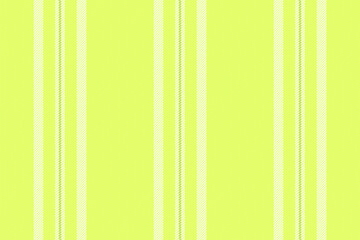 Obraz premium Dimensional vertical textile background, complexity vector pattern lines. Mid texture stripe fabric seamless in lime and white colors.